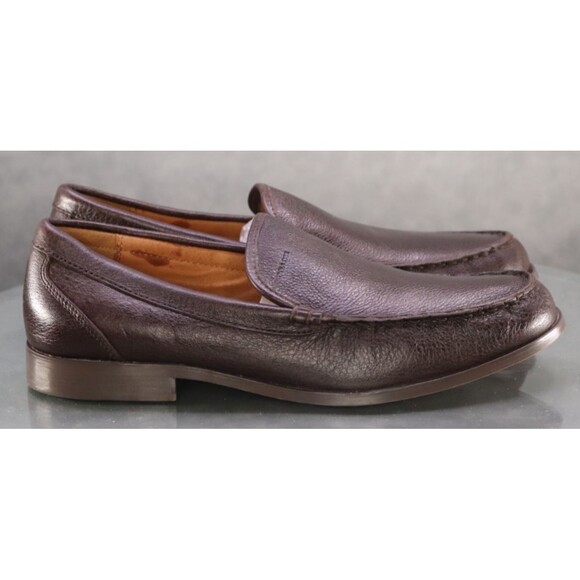 Coach Thomas $295 Men's Slip Ons Loafers Shoes Size 11 D Leather Brown - Picture 4 of 11